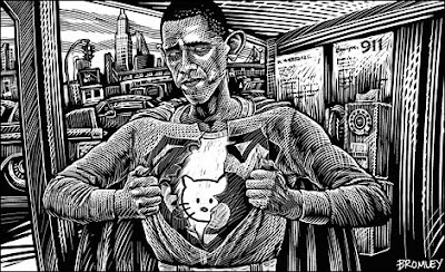 barack obama superman shirt hello kitty underneath weakness