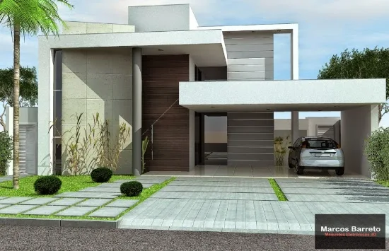 Desain inspiratif rumah minimalis atap datar 1 lantai
