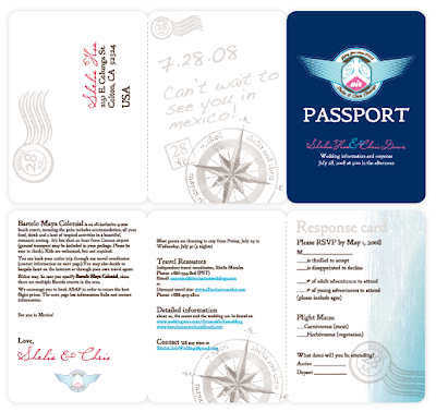 Boarding Pass Wedding Invitations on Boarding Pass And Passport Wedding Invitation Design