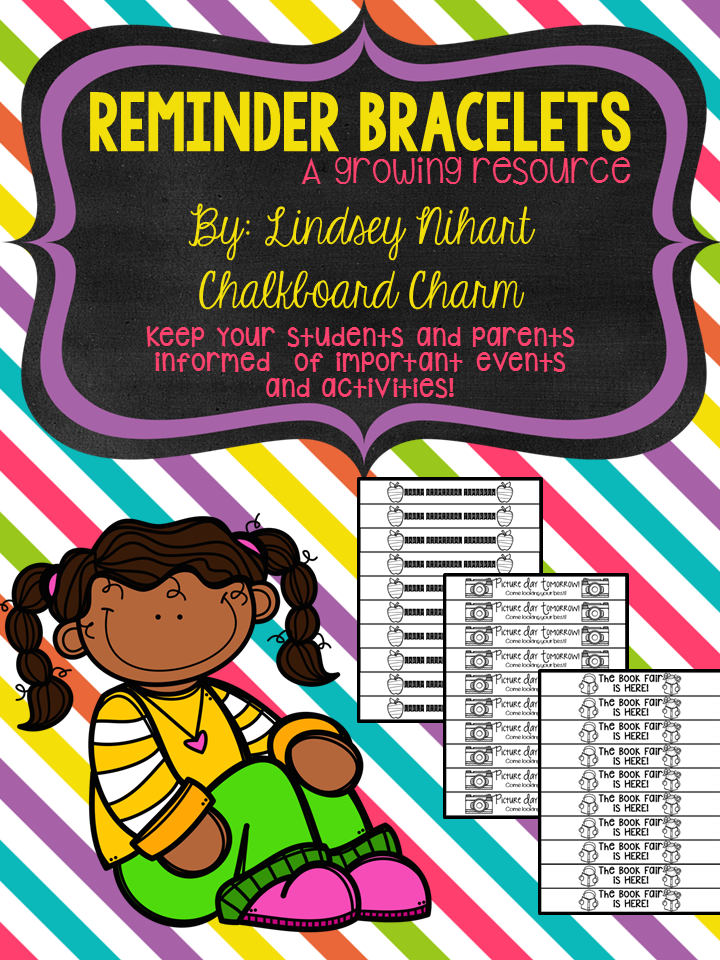 https://www.teacherspayteachers.com/Product/Reminder-Bracelets-A-Growing-Resource-1734326