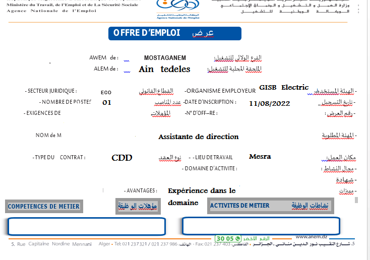 توظيف مستغانم