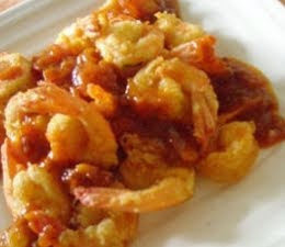 Sweet and sour shrimps (Udang Asam Manis)