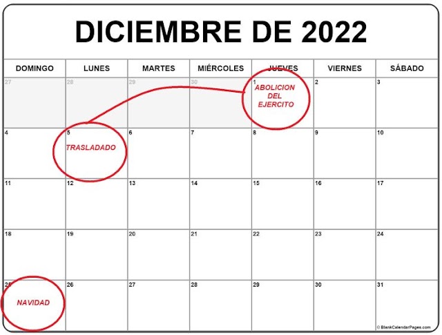 ¿Jueves 01 de diciembre es feriado ?