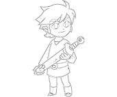 #12 Link Coloring Page