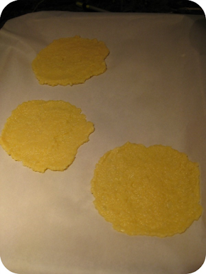 Cauliflower tortilla before cooking