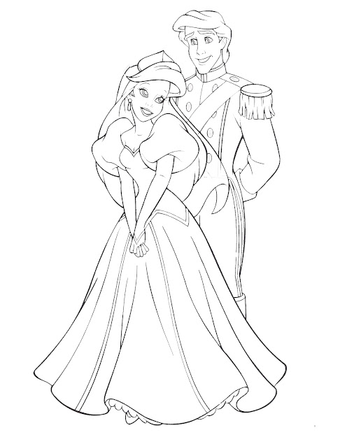 Ariel Princess Coloring Pages
