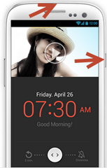 จับภาพหน้าจอบน smartphone