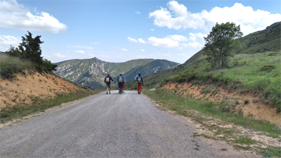 Pista de acceso de Pancorbo al Fuerte