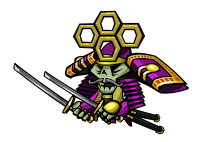 Purple Shogun concept art, from 17-Bit