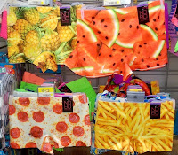 Walmart NoBo food graphic design underwear pineapple, watermelon, pizza, french fries