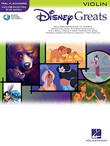 Disney Greats Violin Vln Book/Cd