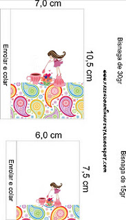 Girls Tea Party:  Free Printable  Labels.