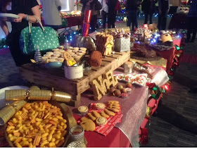 Noel table of sweet Christmas treats 