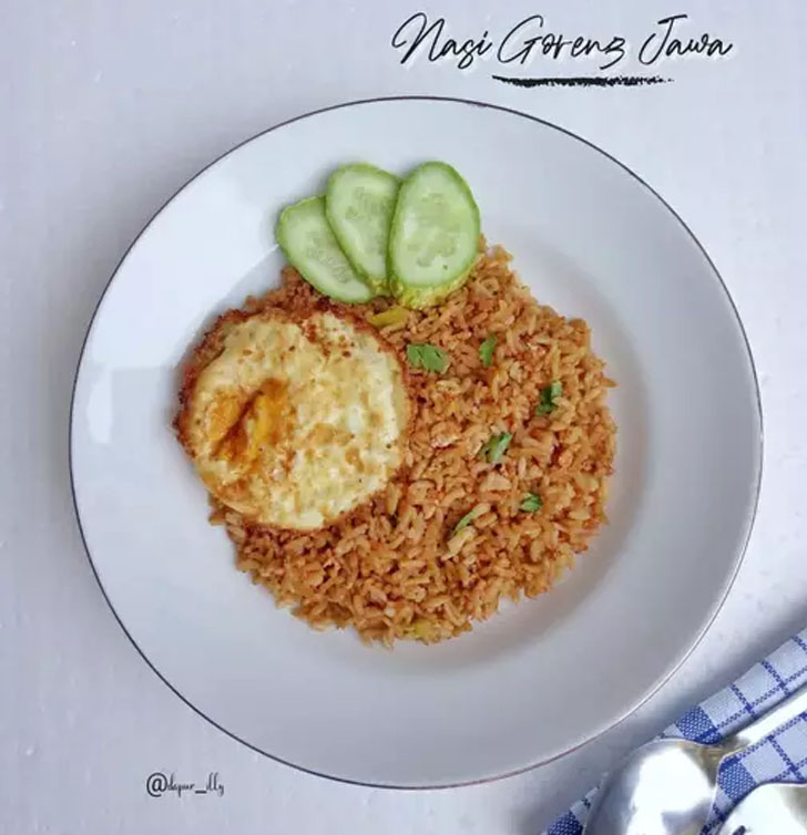 Resep Nasi Goreng Jawa Telor ala Presella