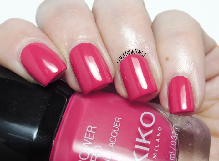 Smalto rosa geranio Kiko Power Pro 109 Watermelon Party geranium pink creme nail polish #kikonails #kikocosmetics #kikotrendsetter #lightyournails