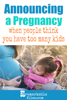 I dreaded announcing our 5th pregnancy to family and friends (even though it was very much planned and wanted) because of the negative reactions I anticipated. Here are 5 tips that helped me when telling people we were pregnant again, and how I kept anyone else’s negative reaction from stealing away my joy. #pregnant #pregnancyannouncement #pregnancy #bigfamily #largefamilies