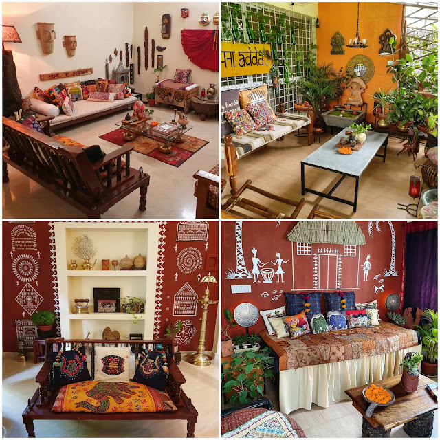 Reshma Kadvath's Fuji home with up cycled decor items and recycled furniture