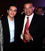 MARCOS PEREIRA E JARLES SOARES. O radialista Jarles Soares, presidente do .