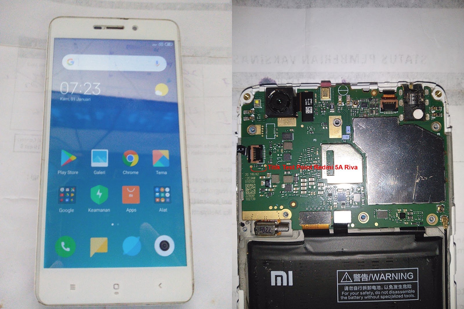 ByPass Pola, PIN, FRP Redmi 5A Riva Hydra Tool