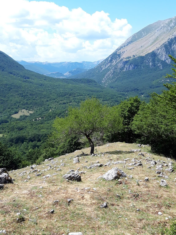 Discesa verso il Colle Santo Janni