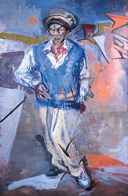 El poli  (1997, temple sobre tela, 140 × 160 cm, serie Futura)