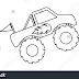 Monster Truck coloring for kids