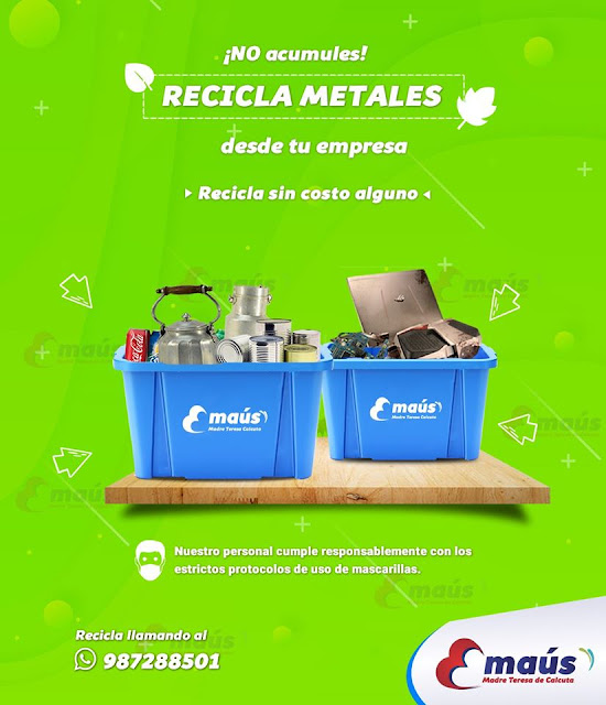 No acumules, recicla metales