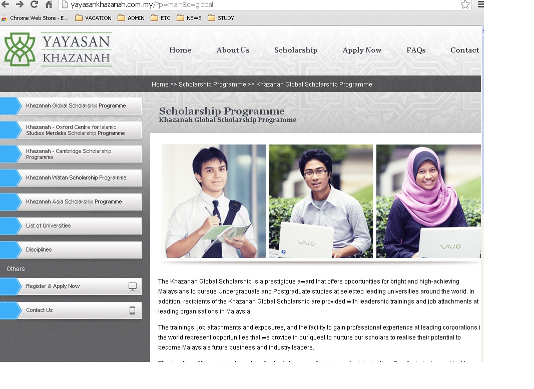 Biasiswa Yayasan Khazanah 2013/2014