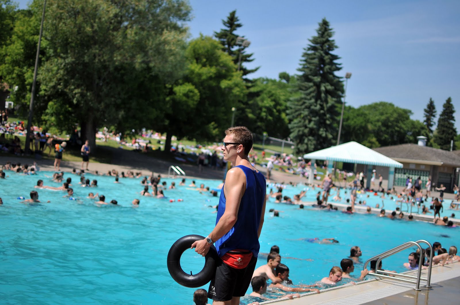 ... the afternoon swim at Riversdale Pool in Saskatoon. 28, June/2011