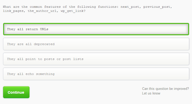 What are the common features of the following functions: next_post, previous_post, link_page, the_author_utl, wp_get_link ?