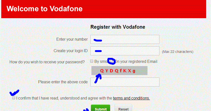 Vodafone Get Puk Code Reset Pin Through Online Or Sms Sim Unlock