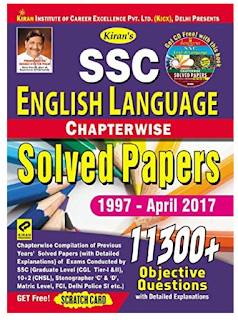SSC ENGLISH LANGUAGE CHAPTERWISE SOLVED PAPERS 2017 edition | True Pdf
