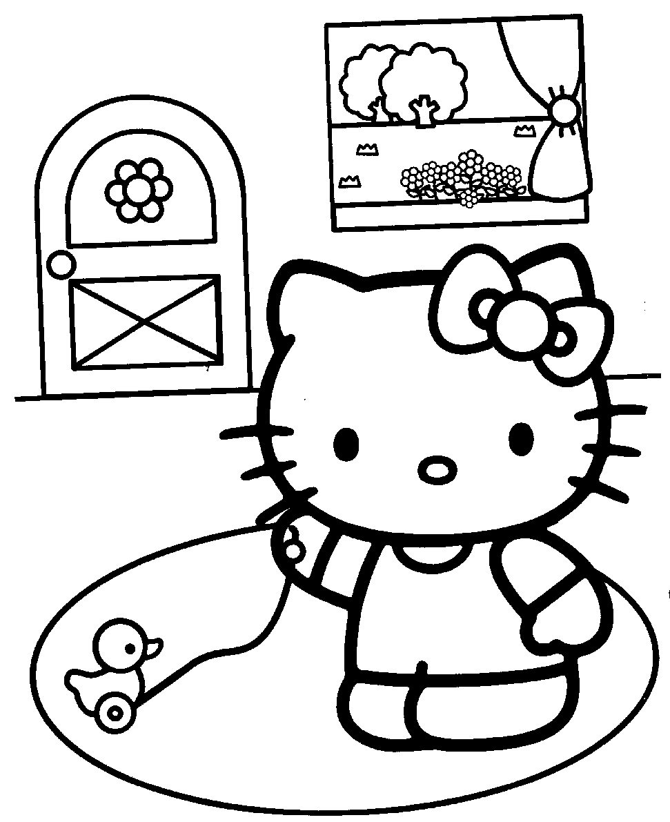 Pintar é divertido Desenhos para colorir Hello Kitty