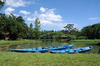 Area danau di lokasi outbound talaga cikeas