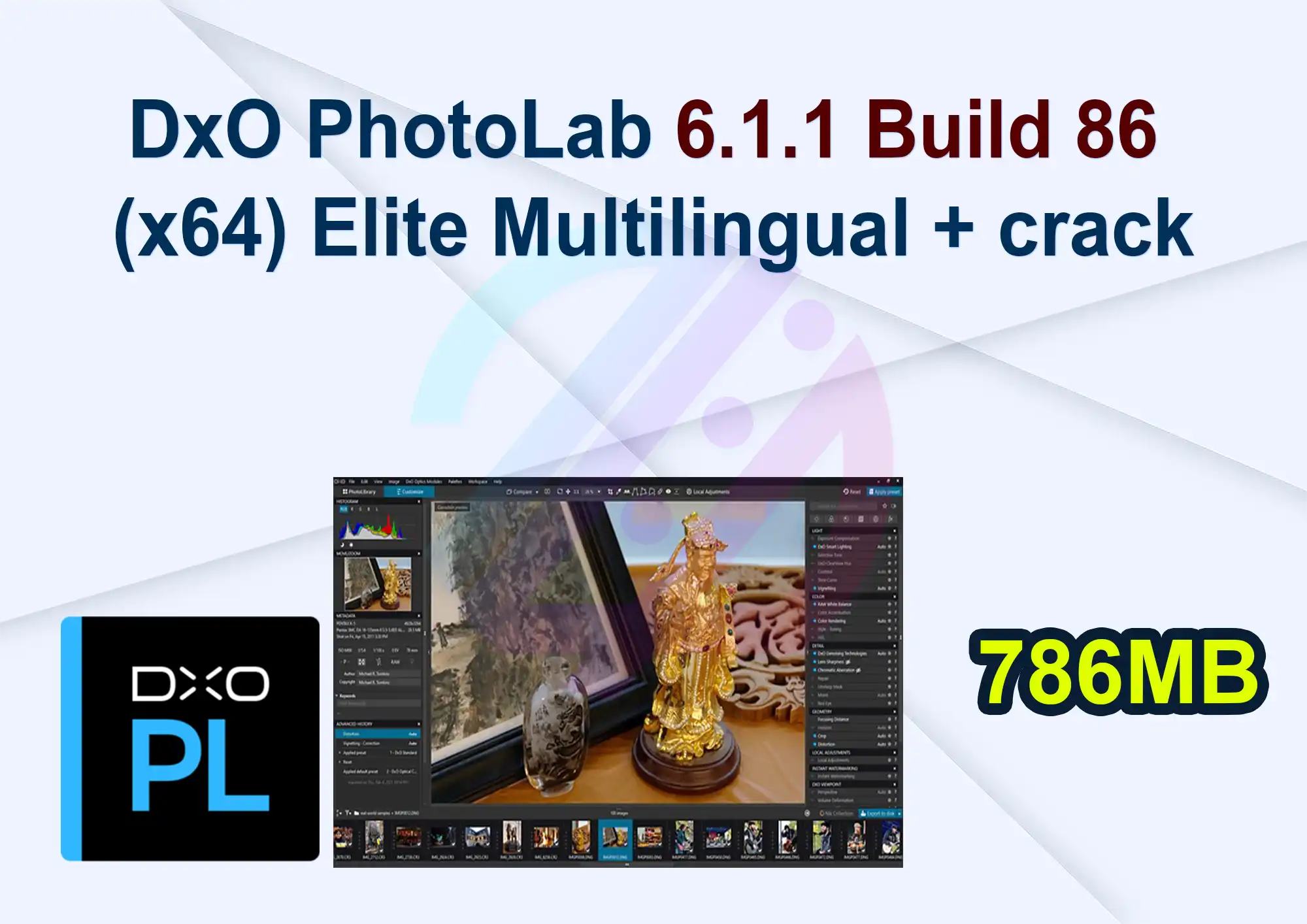 DxO PhotoLab 6.1.1 Build 86 (x64) Elite Multilingual + crack