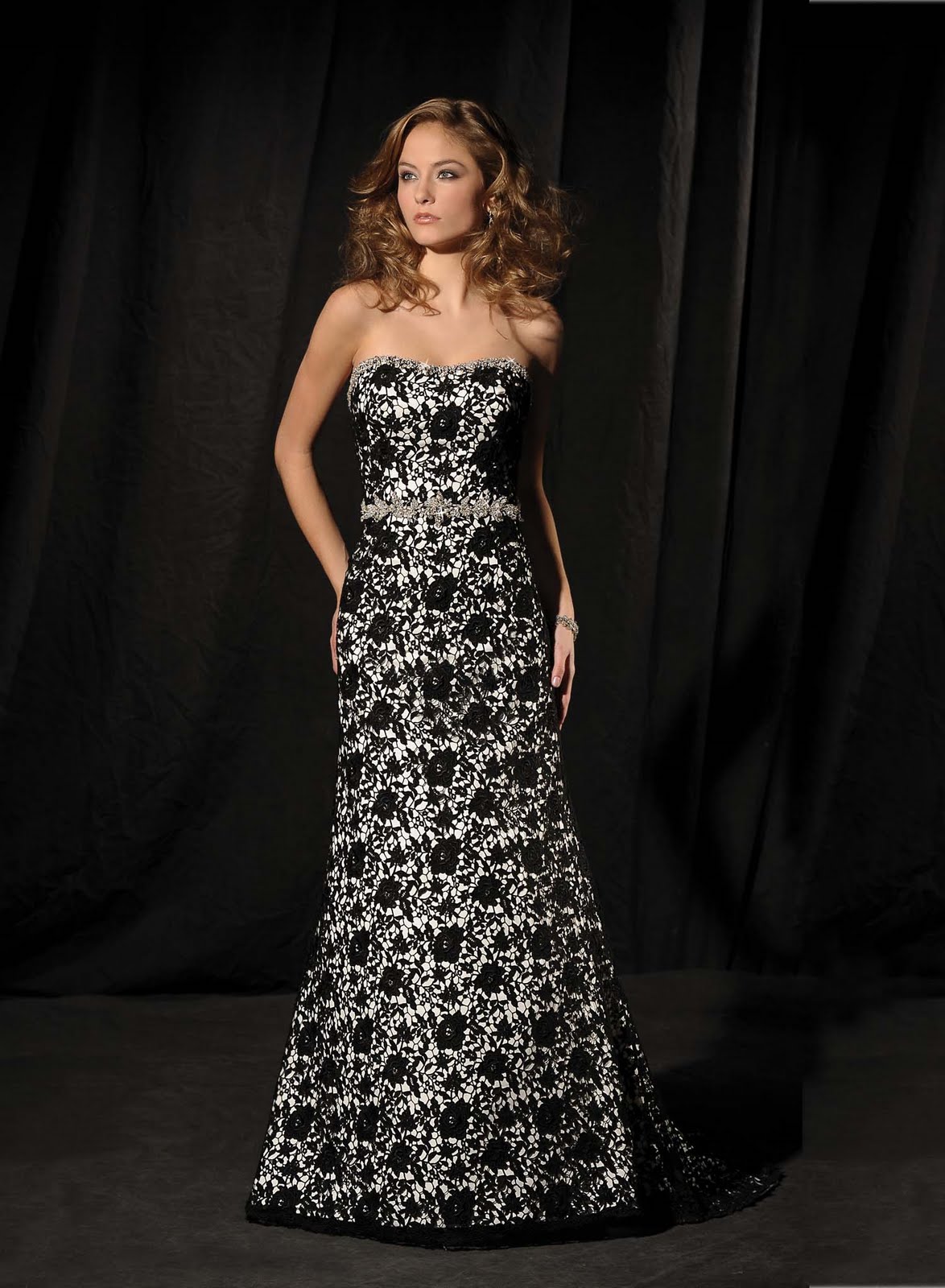 black and white wedding dresses