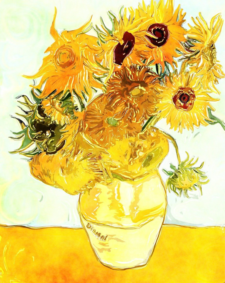 Van Gough Sunflowers