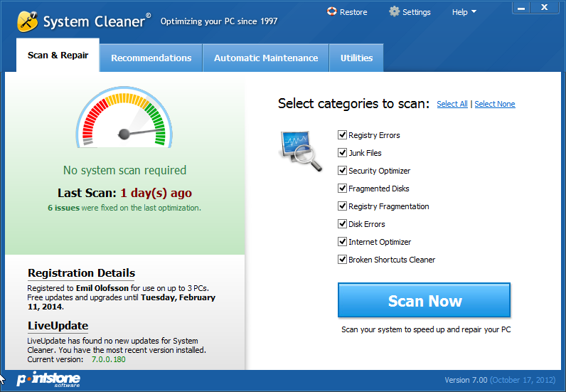 Free System Cleaner Pointstone System Cleaner 7 For Limited Time 