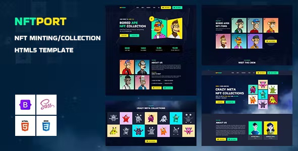 Best NFT Minting/Collection Landing Page HTML5 Template
