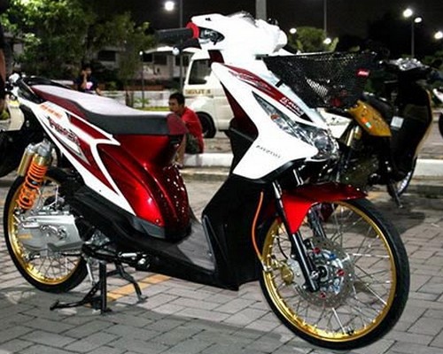 11 Foto modifikasi motor beat fi sederhana simple 