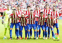 REAL SPORTING DE GIJÓN - Gijón, Asturias, España - Temporada 2016-17 - Cuellar, Sergio Álvarez, Meré, Duje Cop, Amorebieta y Lillo; Burgui, Lora, Moi Gómez, Nacho Cases y Víctor - REAL SPORTING DE GIJÓN 0 F. C. BARCELONA 5 (Luis Suárez, Rafinha, Neymar 2, Arda Turan) - 24/09/2016 - Liga de 1ª División, jornada 6 - Gijón, Asturias, estadio del Molinón