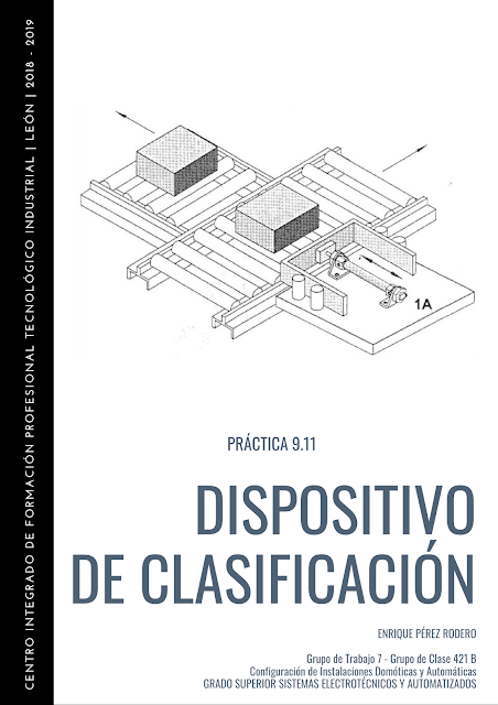 Dispositivo de clasificación  Electroneumática  Práctica 9.11