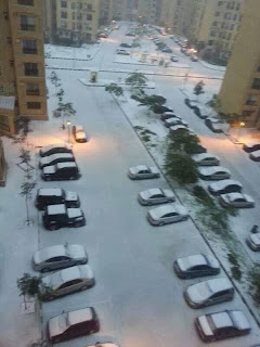 salju turun di Mesir