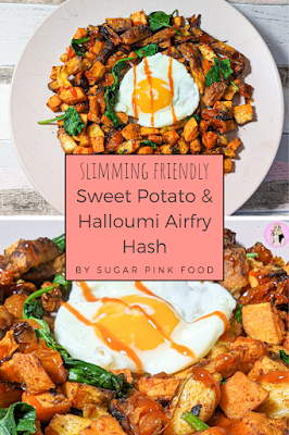 Airfryer Halloumi & Sweet Potato Hash Recipe  | Healthy Recipe