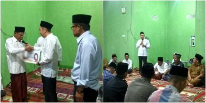 Ketua DPRD Fikar Azami Serahkan Bantuan di Musholla Jabar Nur