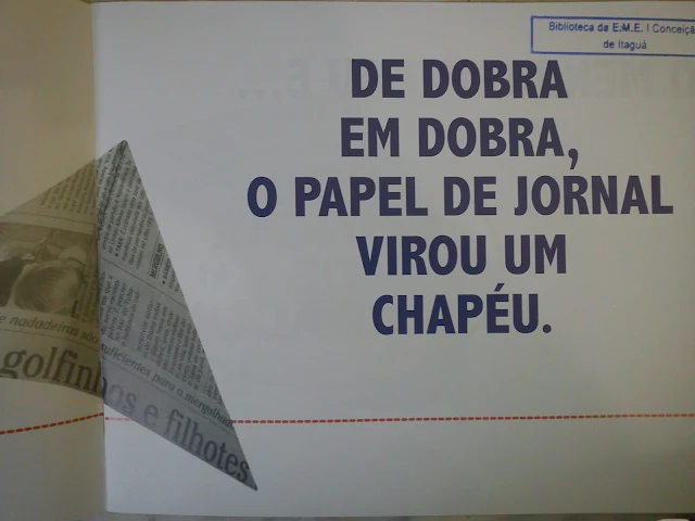 Livro Chapéu de Papel para Imprimir