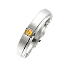 E003ミニダイヤ用リングデザイン、オレンジダイヤはハートインダイヤモンド製