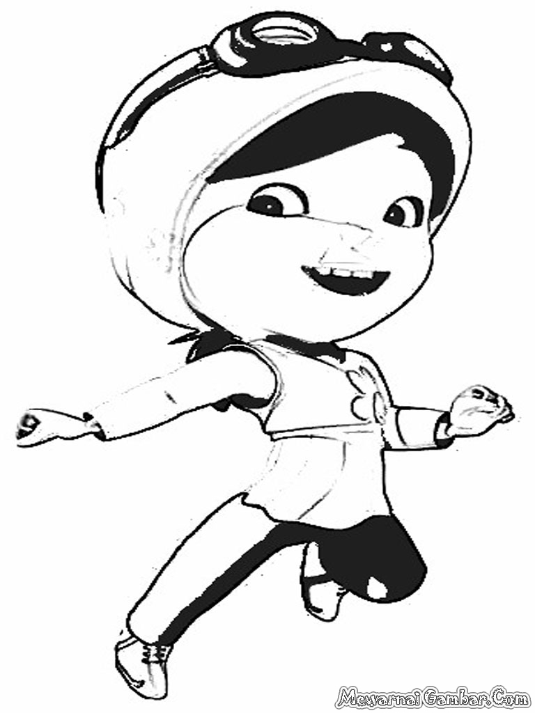 Mewarnai Gambar BoBoiBoy  Mewarnai Gambar