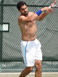 Nenad Zimonjic Shirtless at Cincinnati Open 2009