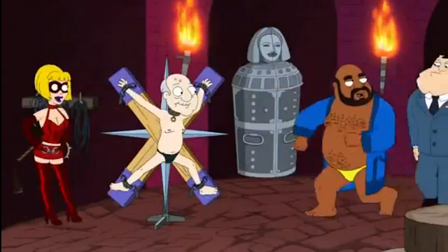 an Iron Maiden in "American Dad!" (from "The Missing Kink")